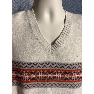 Banana Republic Mens Wool/Cotton Sweater Vest XL Southwest Preppy Grandpacore